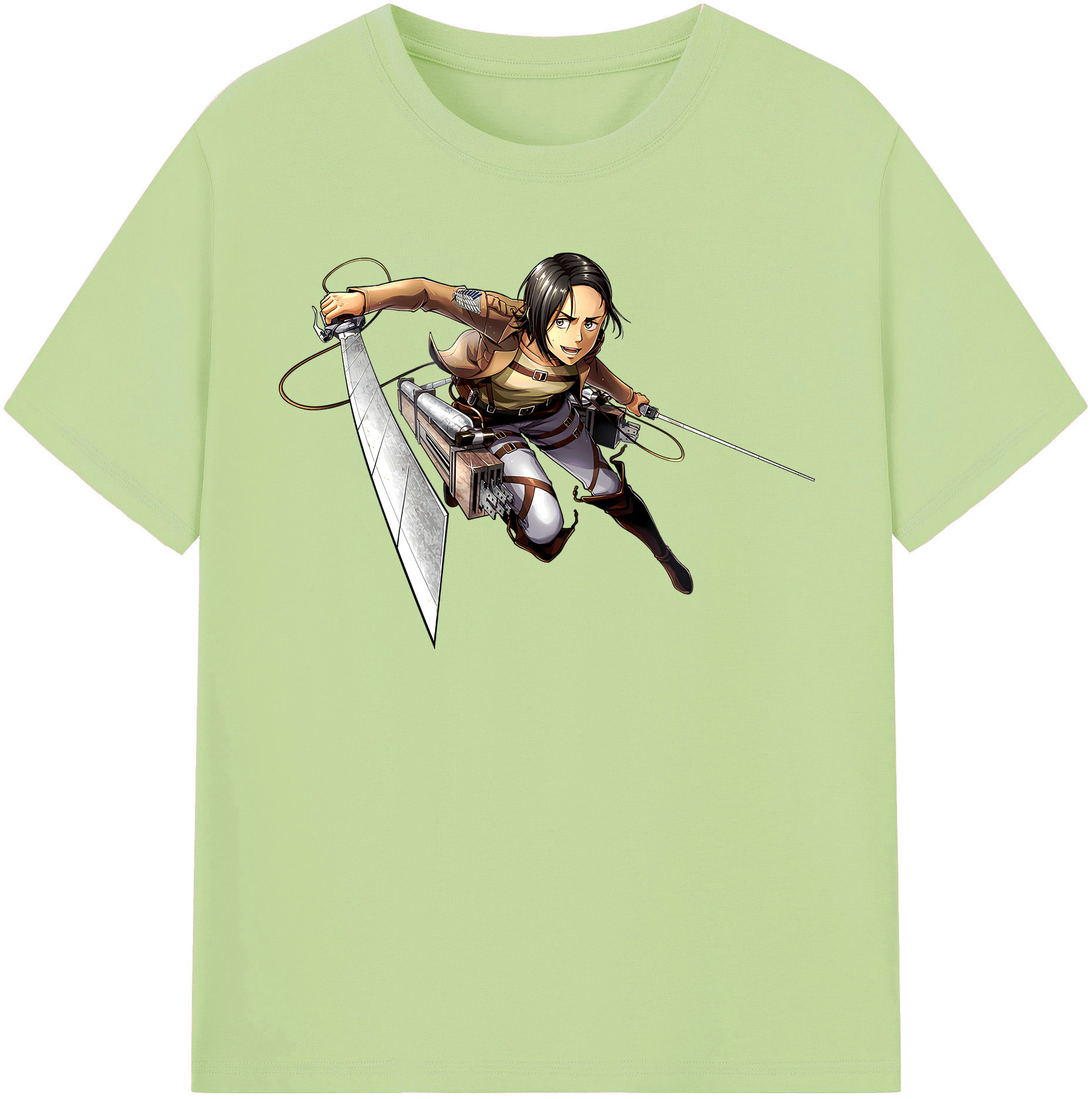 （画像用） 進撃の巨人 Attack on Titan 綿100％半袖Tシャツ（フロントプリント）